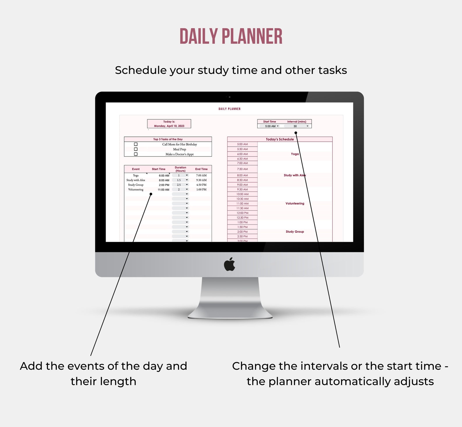Assignment Tracker | Student Planner | Google Sheets Spreadsheet ...