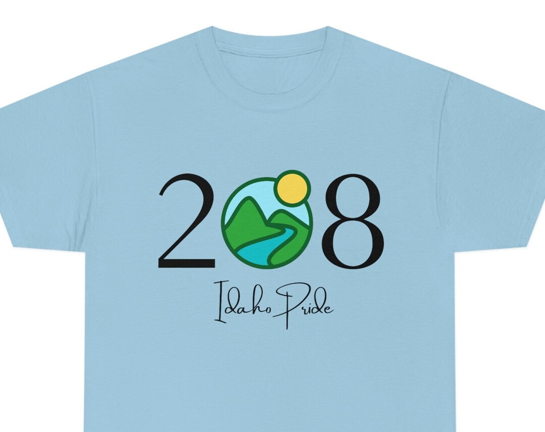 Idaho Area Code Idaho Pride Idaho Tshirt Outdoors Etsy