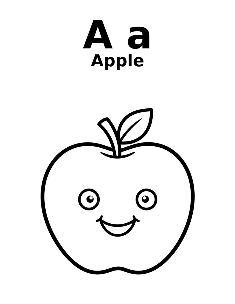 ABC and 123 Coloring Book Printable | Kids Alphabet and Numbers ...