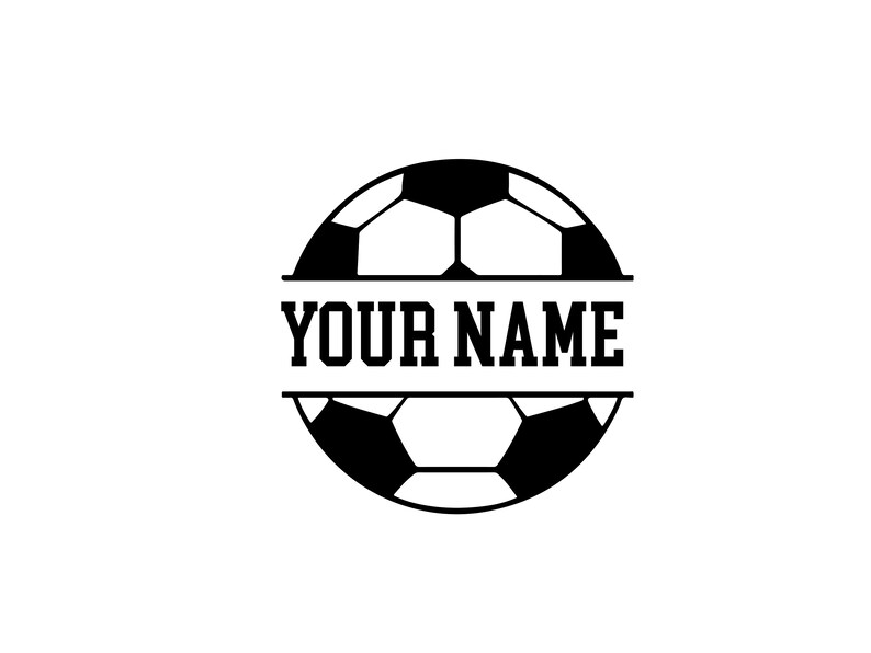 Soccer Ball Svg Bundle Soccer Ball Monogram Svg Soccer Etsy