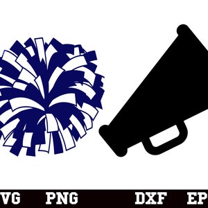 pom pom svg , megaphone svg , cheerleading svg , cheer svg , megaphone png , pom pom png