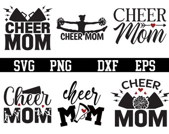 Cheer Mom SVG Bundle: Cheerleader Shirt Designs (Digital Download)