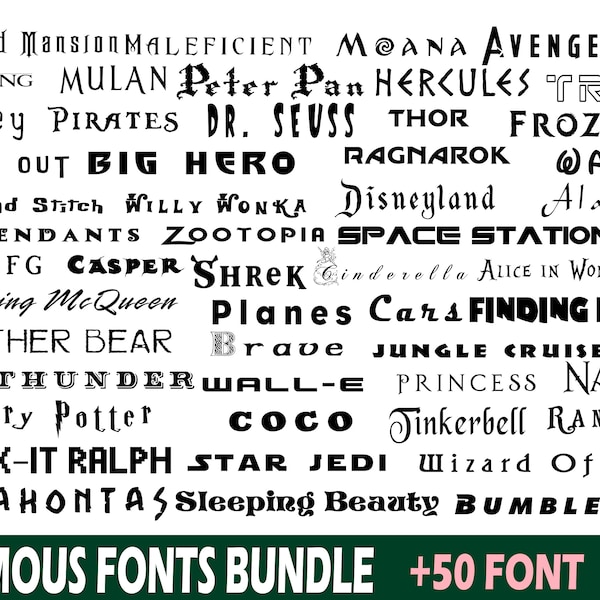 Trendiges Schriften-Bundle: Script & Cricut Schriften (SVG TTF)