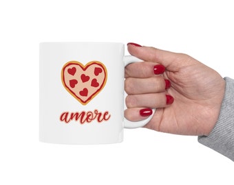 Amore coffee mug, Italian mug, Heart mug, Love coffee Mug, Italian saying, Italy coffee mug, Cute gift