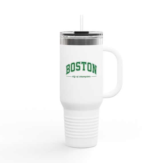 Boston City of Champions Travel Mug: 40oz Insulated Stainless Steel Tumbler