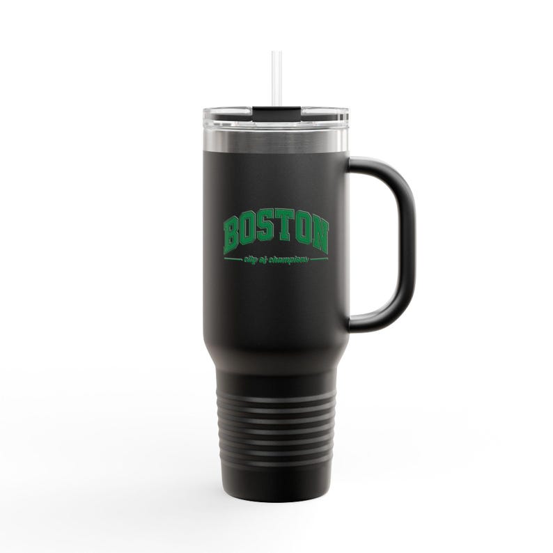 Taza de viaje Boston City of Champions: vaso térmico de acero inoxidable de 40 oz imagen 3