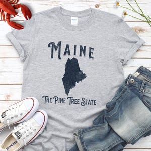 Maine the pine tree statement T-Shirt für Männer und Frauen ab 1960s ab 1971 urlaubsland t-shirt urlaub urlaub lager kleidung besten urlaub garderobe und Urlaub