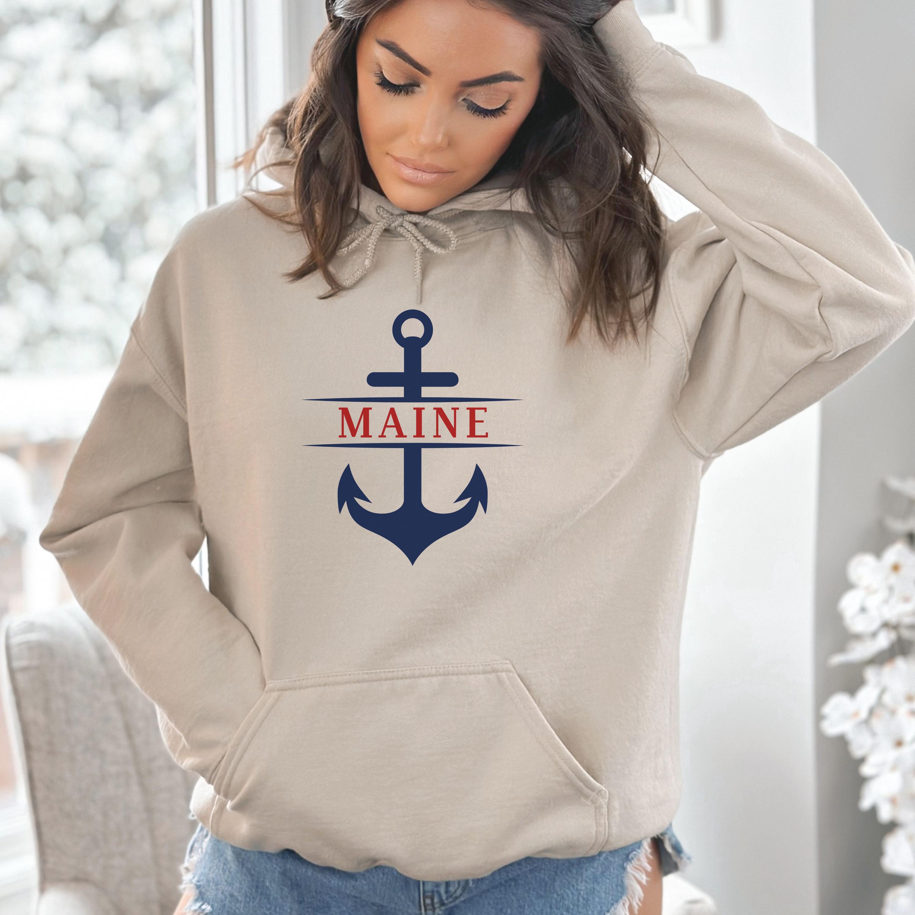 Capuche Pull Avec Ancre Marine Sweat à Capuche Femme Mon Copain