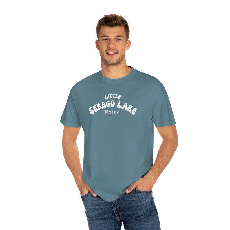 Little Sebago Lake Custom Colors Oversized Unisex Garmentdyed Tshirt