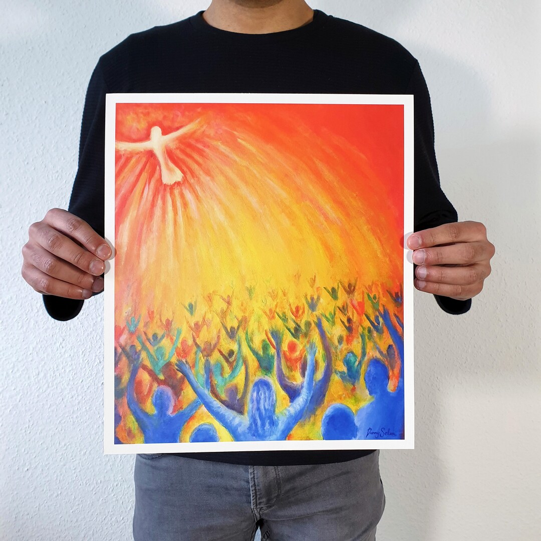 Fine Art Print Pentecost Holy Spirit Art Print Etsy Fine Art Print Pentecost Holy Spirit Art Print Etsy