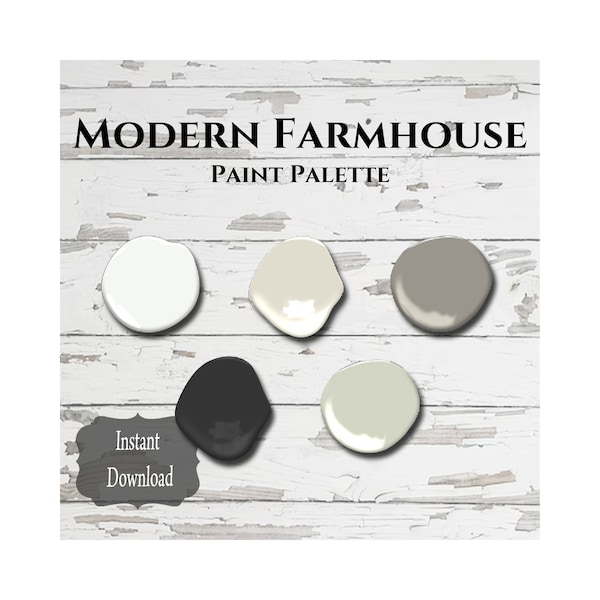 Modern Farmhouse Paint Palette Sherwin Williams Modern Farmhouse Paint Colors Whole House Colors Paint Palette House Colors