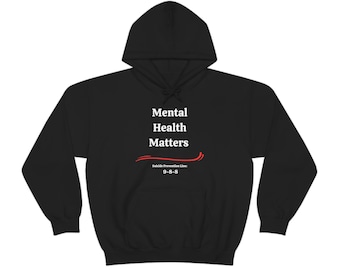 Mental Health Matters Unisex Schwere Mischung mit Kapuze Sweatshirt