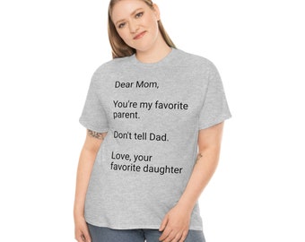 Dear Mommy Unisex T-Shirt aus schwerer Baumwolle