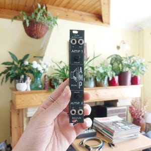 Amplificatore audio doppio 4HP Eurorack stereo 1W per canale Uscita cuffie/altoparlanti Modulo sintetizzatore modulare BIGZUN