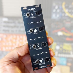 BigZun Tetra NOISE – Generador de ruido Eurorack de 4 canales | Blanco/Rosa/Violeta/Marrón | CV y aleatorio | 8HP | También disponible para montaje por el usuario