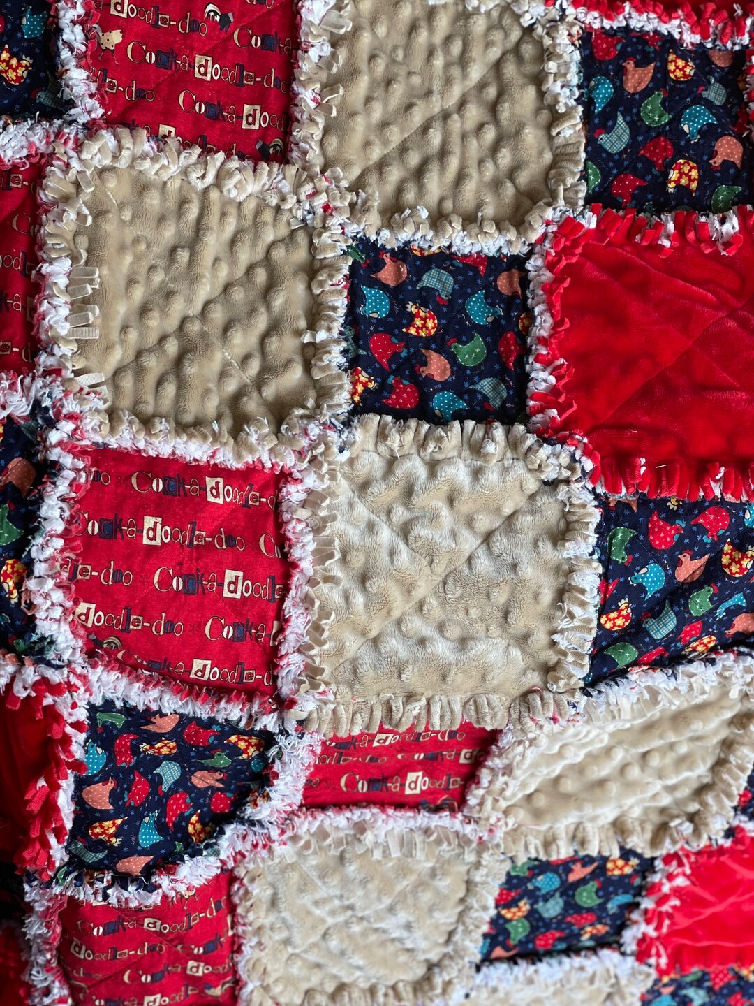 Panel Rag Quilt Rag Quilt - Etsy