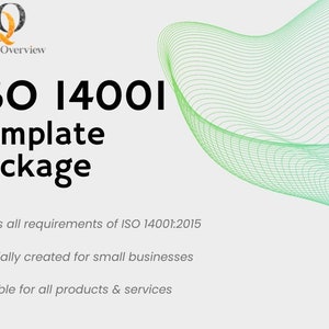 ISO 14001 Template Package Etsy