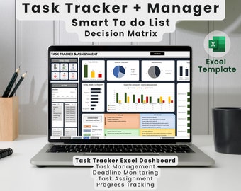 Monitoraggio attività e incarichi | Gestione attività | Elenco cose da fare | Distribuisci attività | Tieni traccia dei progressi | Matrice delle priorità di Eisenhower | Modello Excel