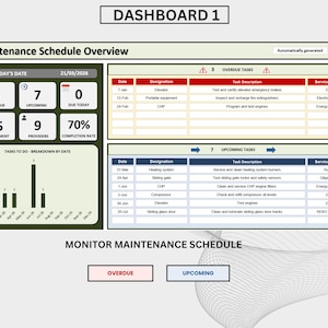 Maintenance Schedule Register Excel Template: Maintenance Planner, Maintenance Tracker, Mainteance Cost. Bônus Calibration Register Bild 3