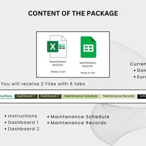 Maintenance Schedule Register Excel Template: Maintenance Planner, Maintenance Tracker, Mainteance Cost. Bônus Calibration Register Bild 9