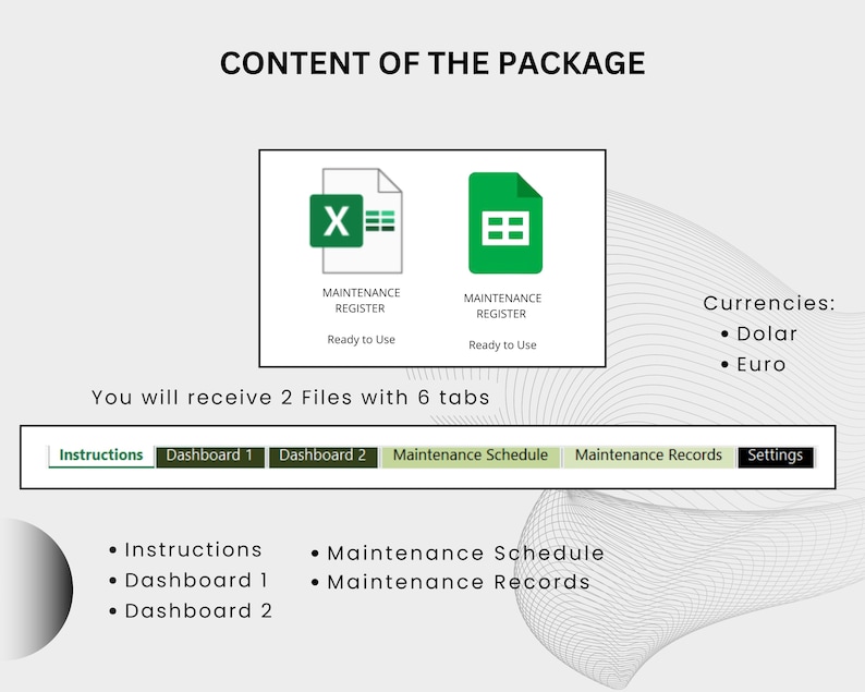 Maintenance Schedule Register Excel Template: Maintenance Planner, Maintenance Tracker, Mainteance Cost. Bônus Calibration Register Bild 9