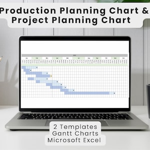 Production Planning Chart | Project Planning Chart | Gantt Charts | Project Management | Excel