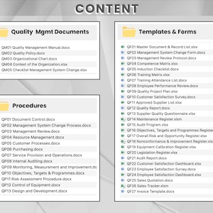 Qms Header Sample Ultimate ISO 9001 Template Package | Quality Management System | All-in ...