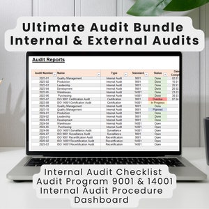 Ultimate Audit Bundle | Internal & External Audits | Checklist | Dashboard | register