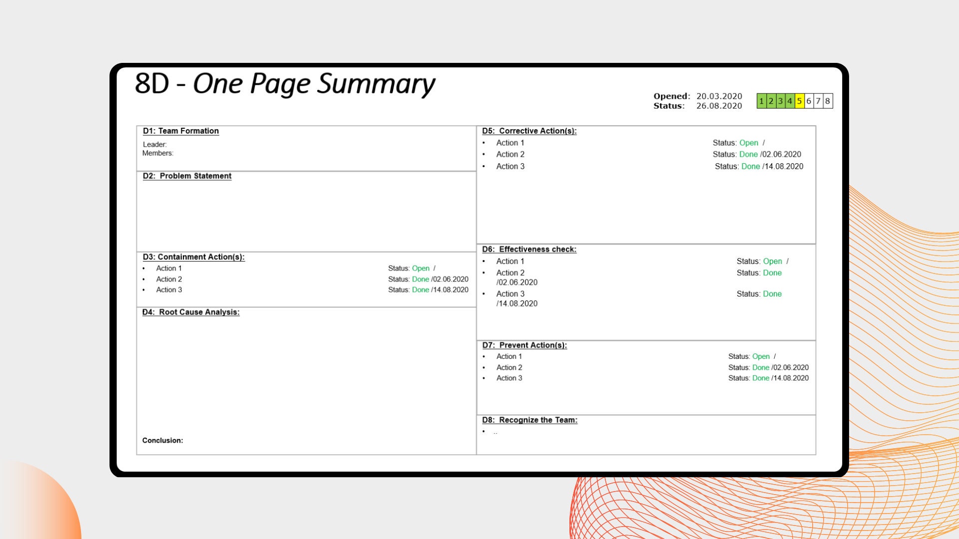 8D Report | Root Cause Analysis | Problem Solving | Ishikawa | 5-why - Etsy