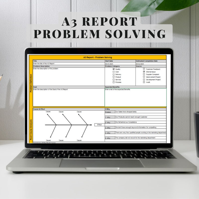 A3 Excel Template - Etsy