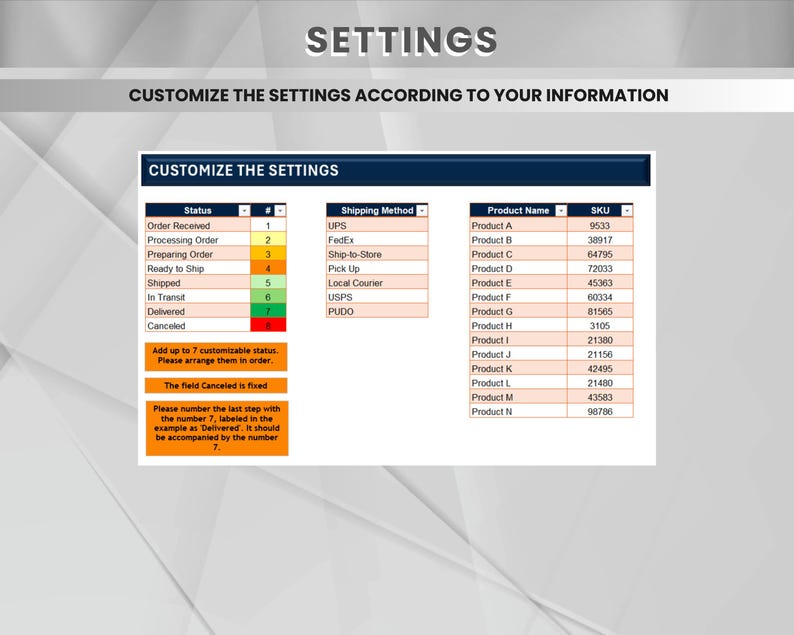Order Tracker: Excel Template for Your Order Management Process | Track ...