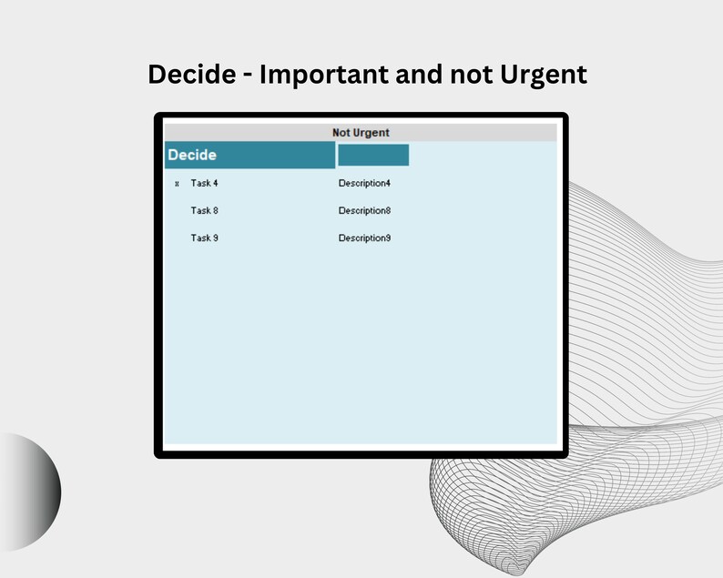 Task Tracker | Eisenhower Matrix | Priority & Decision Matrix - Etsy