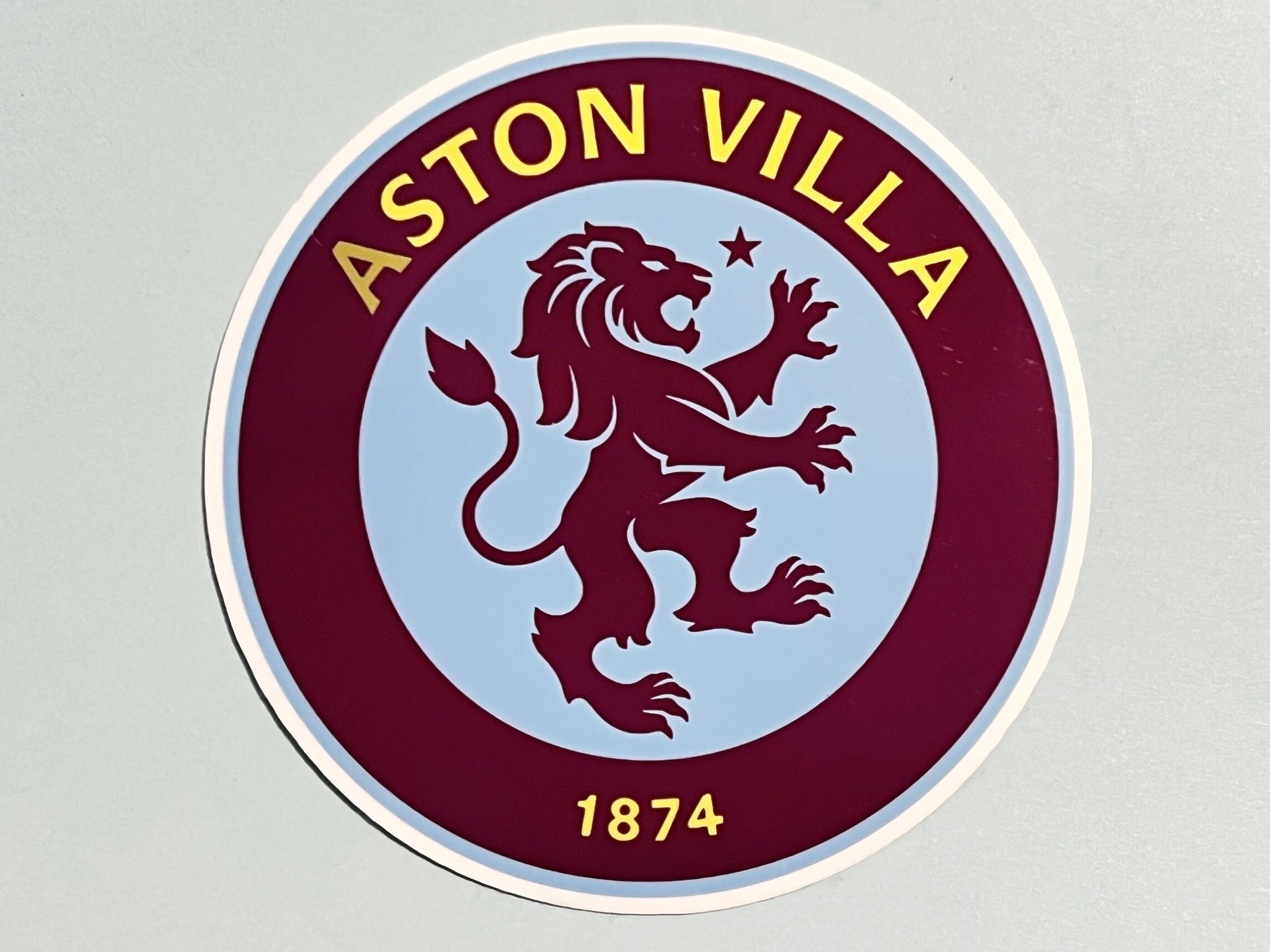 Aston Villa Sticker Etsy UK