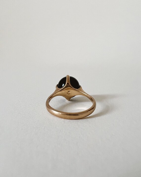 Statement Sphere Black Onyx Ring In 9ct Gold - image 4