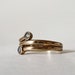 Triple Crossover Cubic Zirconia Stacking Ring in 9ct Gold - Etsy