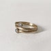 Triple Crossover Cubic Zirconia Stacking Ring in 9ct Gold - Etsy