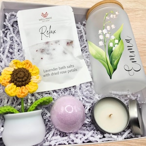 Teacher Gift Box Teacher Thank you Basket Personalized Teacher Box Appreciation Week Teacher Birth Flower Gift Teacher Spa Box Relax Giftbox