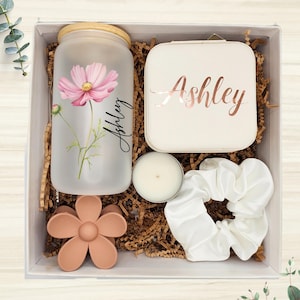 Personalized Teen Gift Box: Glass Cup, Jewelry Box & Candle