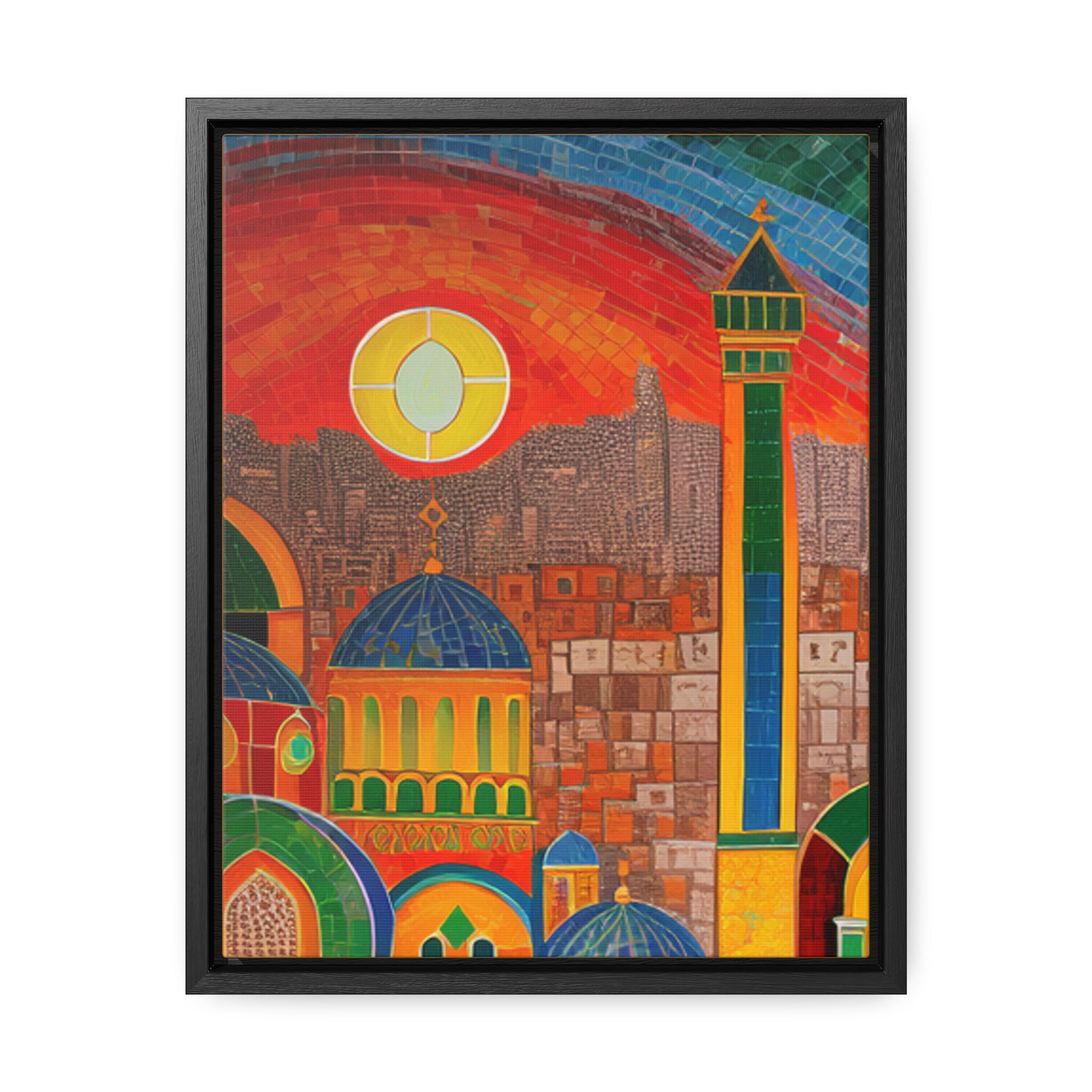 Gaza Drawing Gallery Canvas Wraps, Vertical Frame, Gaza City Palestine Palestinian ...