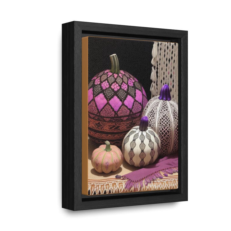 Gourd Pottery Still Life Painting in Pastel Colors, Botanical Vases