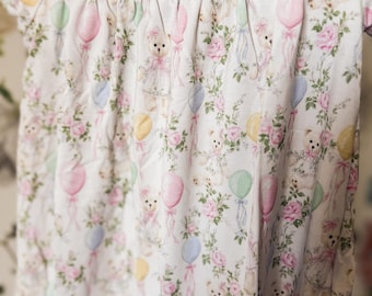 Birthday Bear bamboo short sleeve gown