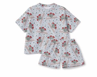 PREORDER Once Upon a Bloom bamboo 2 piece cozy short set