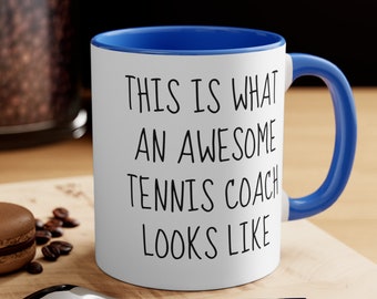 Lustiger Tennis-Trainer-Becher, Wertschätzungsgeschenk, neuer Trainer vorhanden