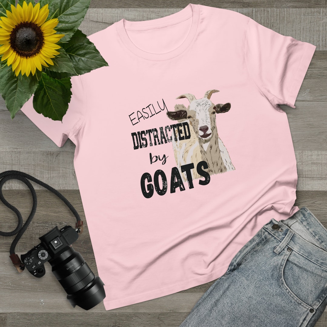 Funny Womens Goat Tee Shirt Fun Goat Farmer Shirt Goat Lover Etsy