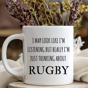Funny Rugby Mug, Coach Gift, Rugby Union Mug, Gift for Dad, Team Mug