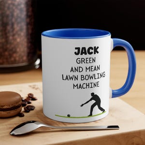 Gepersonaliseerde mok met gazonkommen: kleurrijk cadeau voor een koffiekop