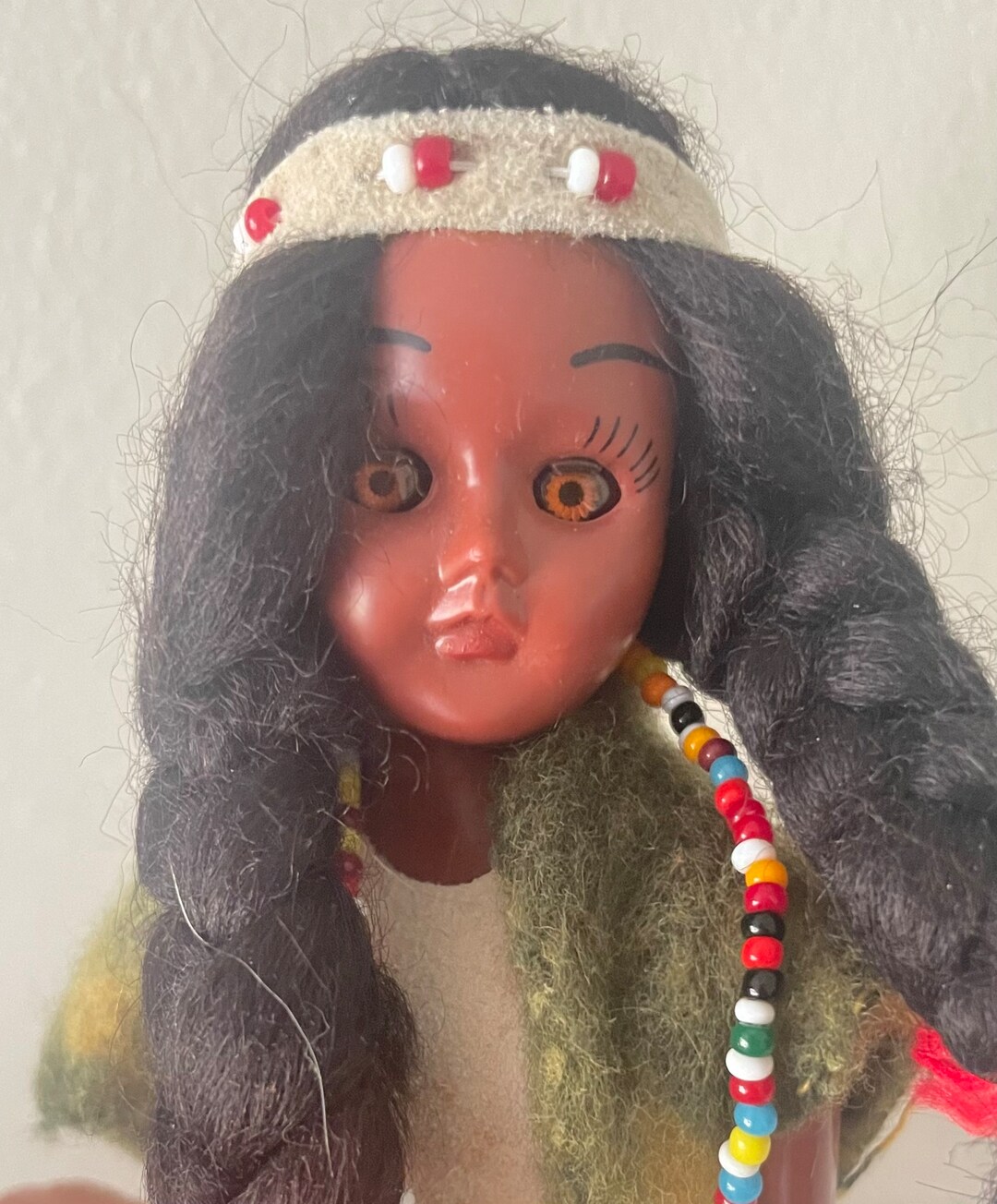 Vintage 1950s Carlson Native American Doll W/ Baby on the Back Etsy