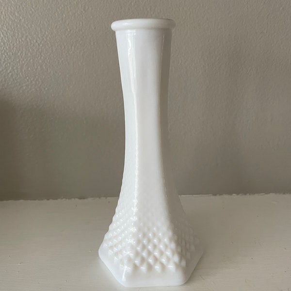 Vintage E.O. Brody Milk Glass Bud Vase