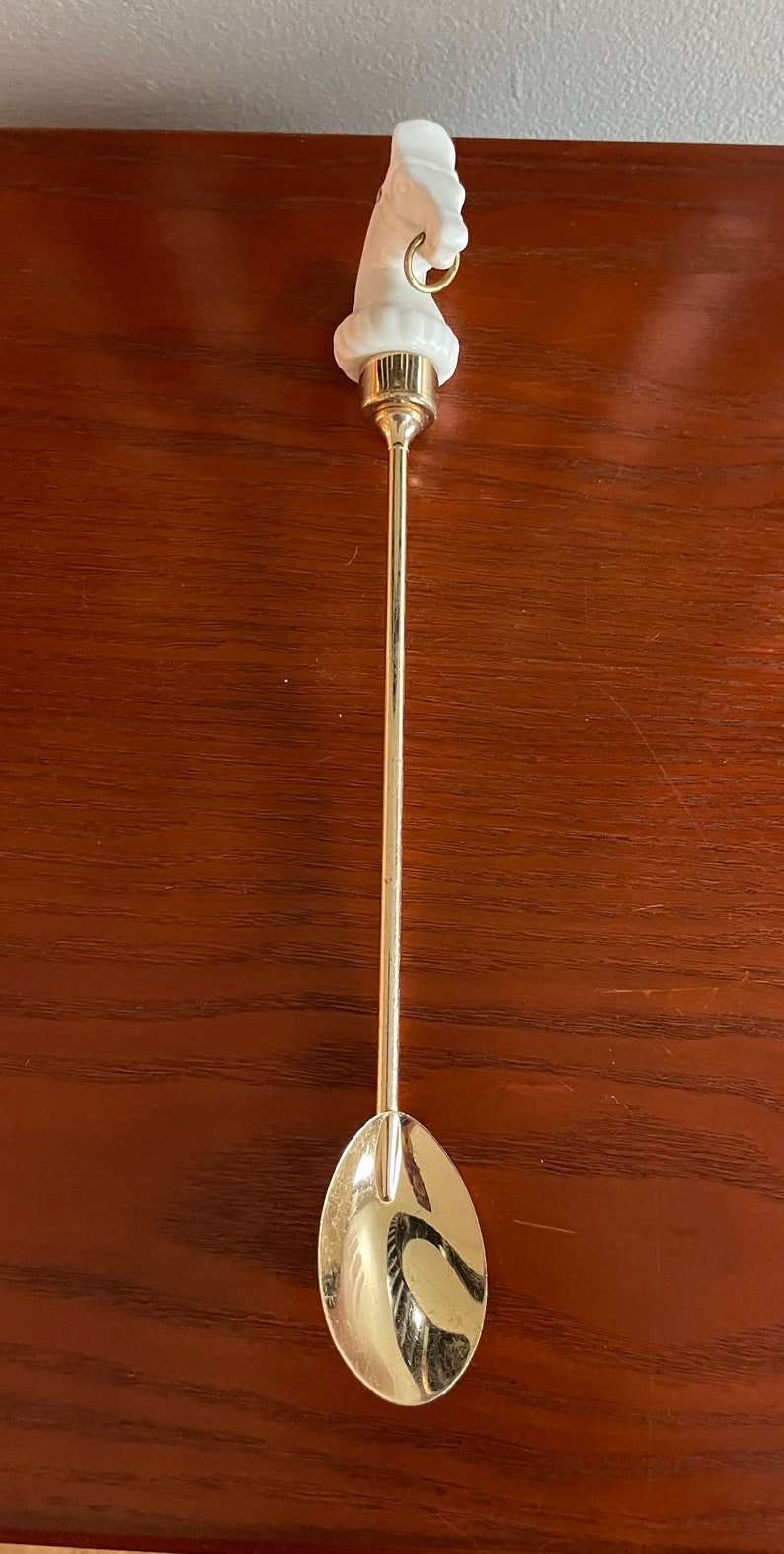 Vintage MCM Bakelite Horse Head Bar Tool Set in Gold & White Etsy