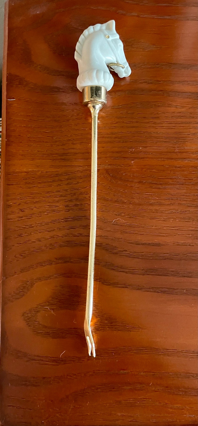 Vintage MCM Bakelite Horse Head Bar Tool Set in Gold & White Etsy